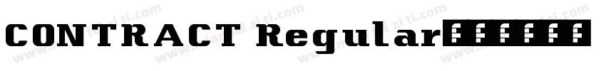 CONTRACT Regular字体转换